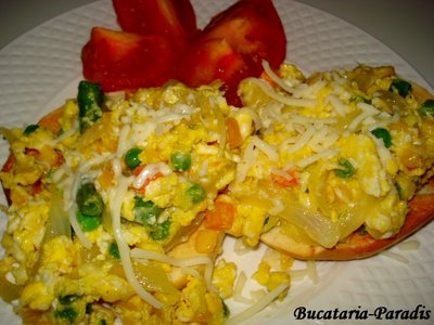 Mic dejun copios: 5 retete de omleta, Omleta cu legume