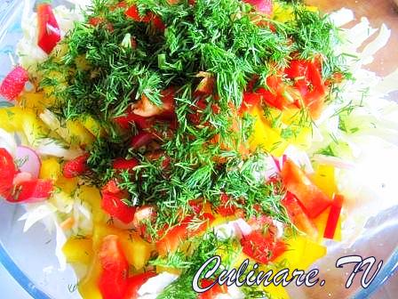 salata de legume si dressing de iaurt