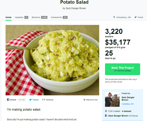 salata de cartofi kickstarter